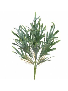 Artificial Staghorn Fern Spray Faux Fern Greenery Coastal Decor Tropical Decor